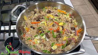 Lets Cook My Crowd Pleasing Beef & Vegetable Fried Rice For Dinner Soo Delicious Quick & Easy