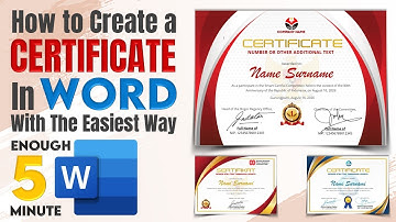 How to Create a Certificate Design in Word in the Easiest Way