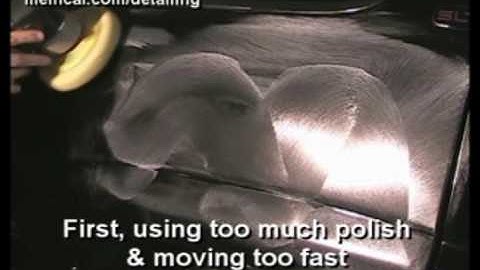 What causes hazy paint when polishing