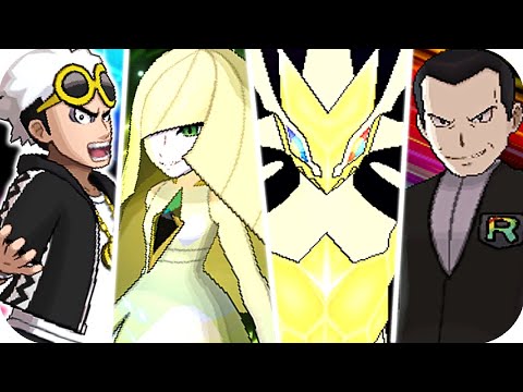 Покемон Ultra Sun & Moon Ultra Все Ultra Боссы Сражения (HQ)