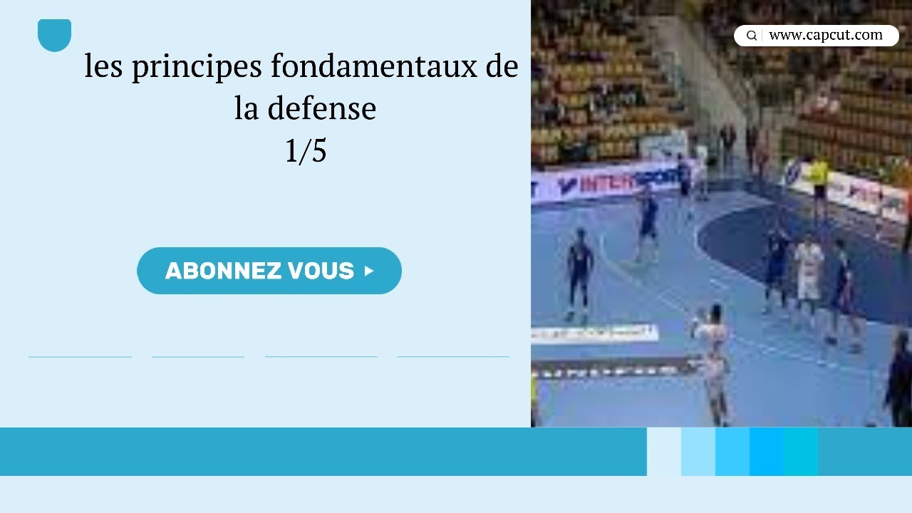 Les principes fondamentaux defensifs dans une defense 15 l handball YouTube