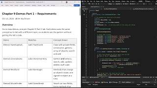 Week 9 - Chapter 9 Demos - C# Classes and Objects