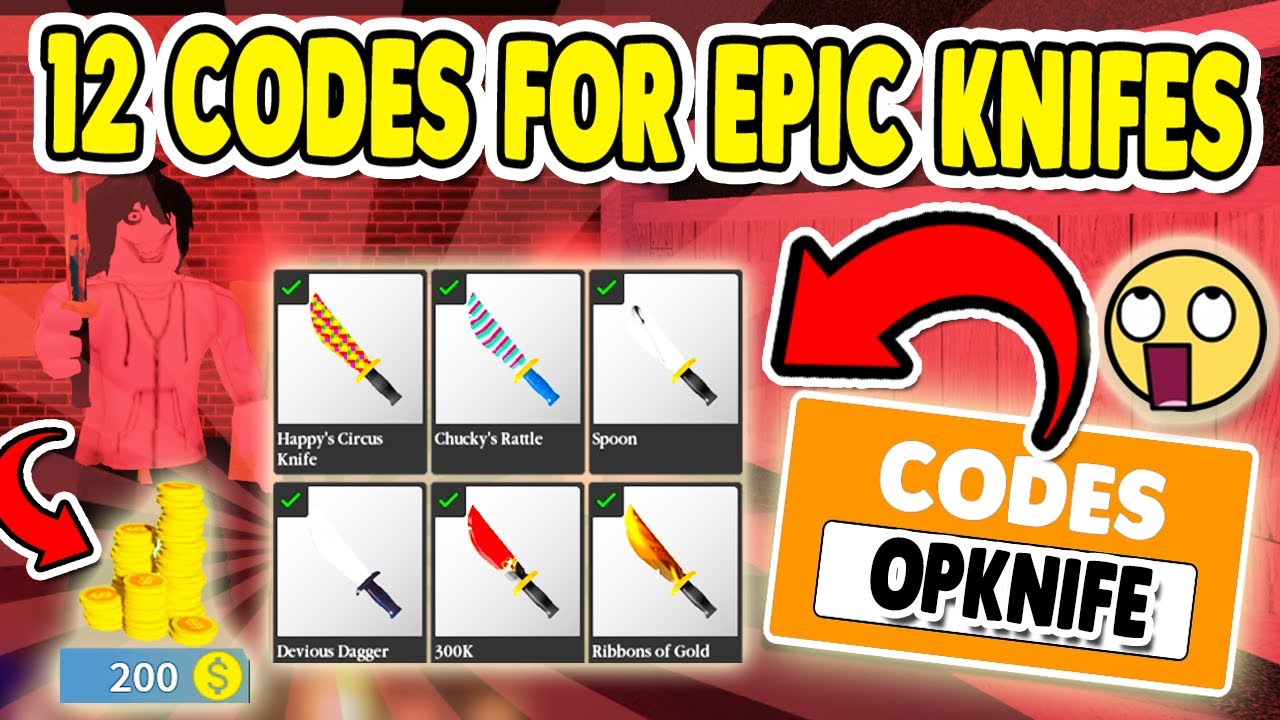 ALL *WORKING* ROBLOX SURVIVE THE KILLER CODES FOR OP KNIFE ...