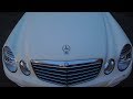 Mercedes E Class W211 установили би светодиодные модули Оптима в фары  Чистка и полировка фар