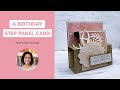 🔴Make a Birthday Step Panel Card That’s as Easy as Cake