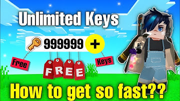 How to get Keys for FREE so Fast in Bedwars!! 🥶🤯 [Blockman go]