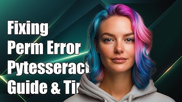 Fixing PermissionError in Pytesseract: Troubleshooting Guide and Solutions