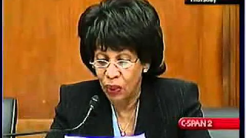 Rep. Maxine Waters (D-CA) - No Crisis at Fannie Mae