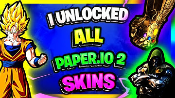 I UNLOCKED ALL Skins in Paper.io 2 Mobile #gaming