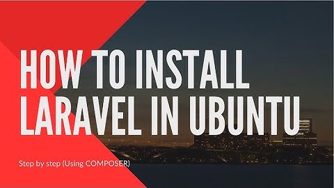 How to install laravel in ubuntu 20.04 step by step | install laravel on ubuntu 20.04