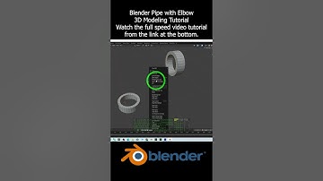 Blender 4.2 Pipe with Elbow 3D Modeling #blender #pipe #elbow #connect #3dmodeling #tutorial
