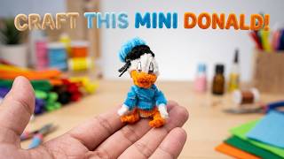 Miniature Donald Duck| Pipe cleaner | Disney-series  Guide