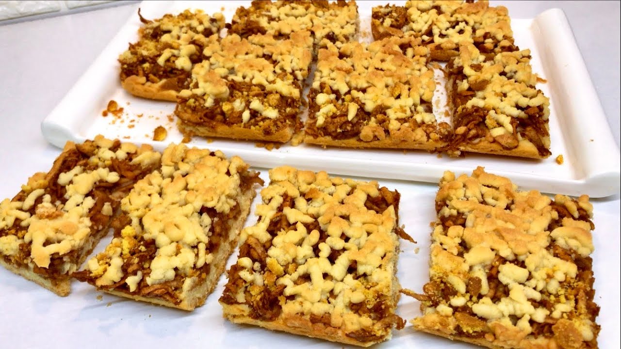 المبروشة بحشوة التفاح باسهل طريقة طعم راائع ومميز