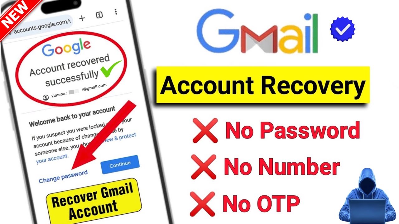 How to Recover Gmail Account without Recovery Email and Phone Number 2026 || Google Account Recovery