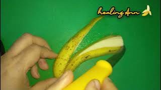 🍌HOW TO CUT A TINY BANANA #trending #satisfying #art 
