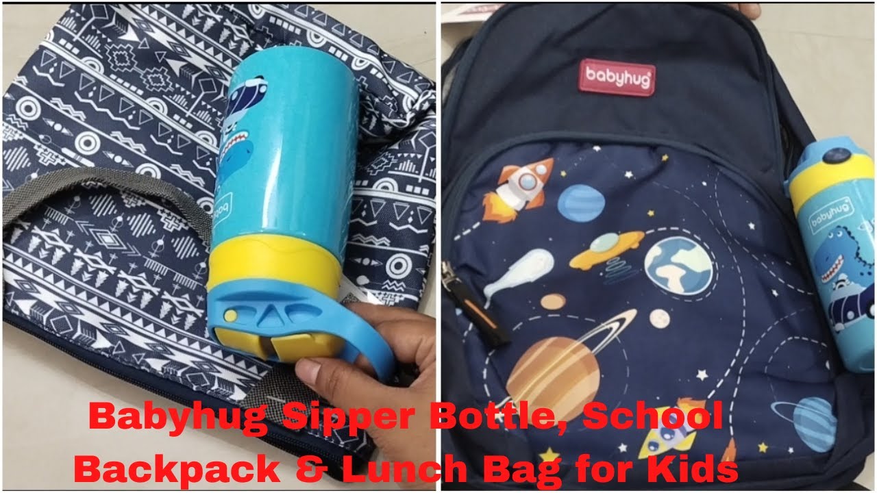 Best Sipper Bottle, School Backpack, Lunch Bag for Kids Babyhug