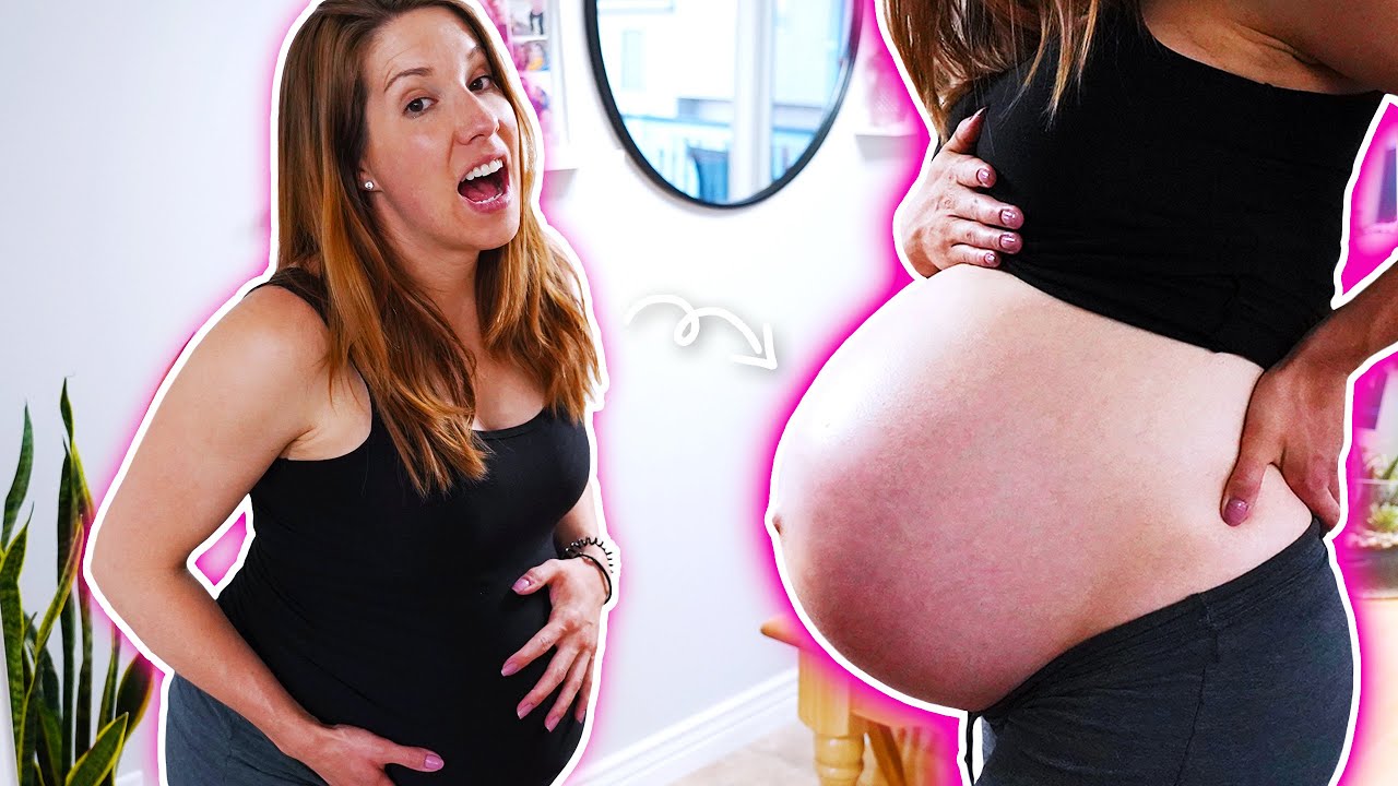 Hugely Pregnant Belly Video