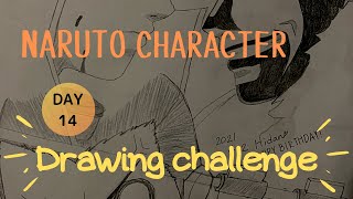 【NARUTO】drawing challenge with NARUTO character AKATSUKI - HIDAN ナルトキャラでおえかきのれんしゅう。飛段編