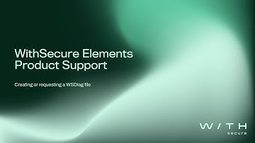 Creating and requesting a WSDiag