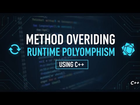 C++ Method Overriding Explained with Example | Runtime Polymorphism in Simple Words 🔥