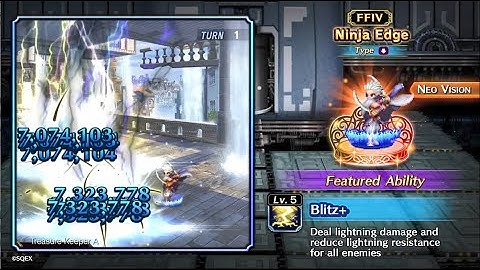 【FFBE】Summon FINAL FANTASY IV collaboration NV unit, Ninja Edge!【Global】