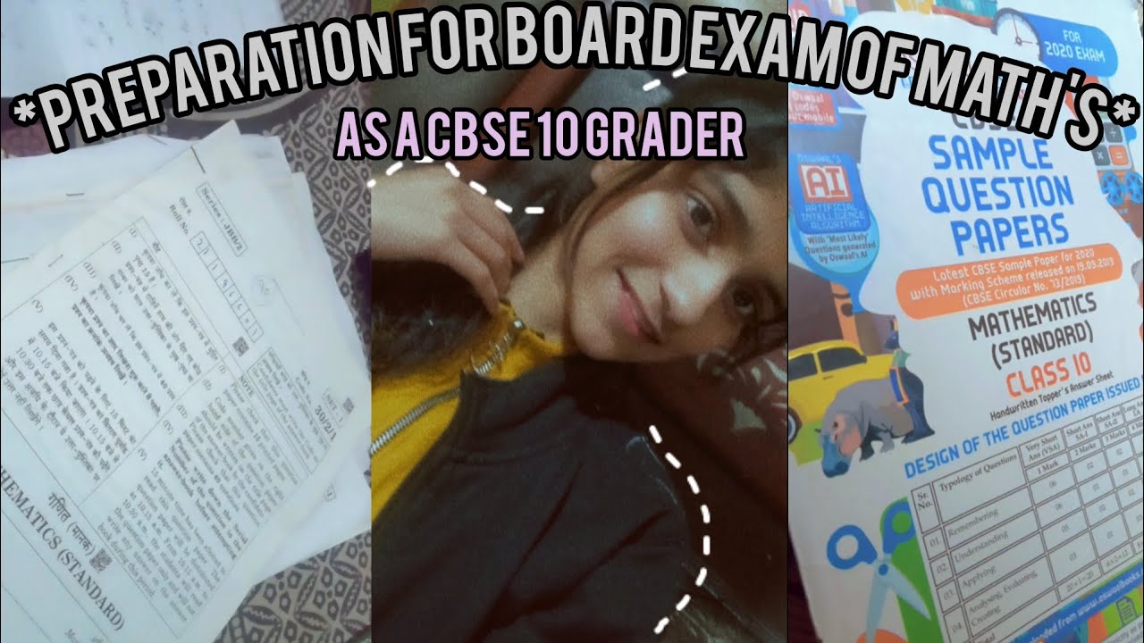 let's prepare with me for board's exams *maths board exam CBSE 10 ...
