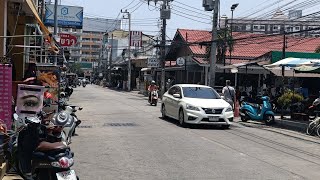 A morning walk down soi Baukhao, Pattaya,Thailand. (4k Test)