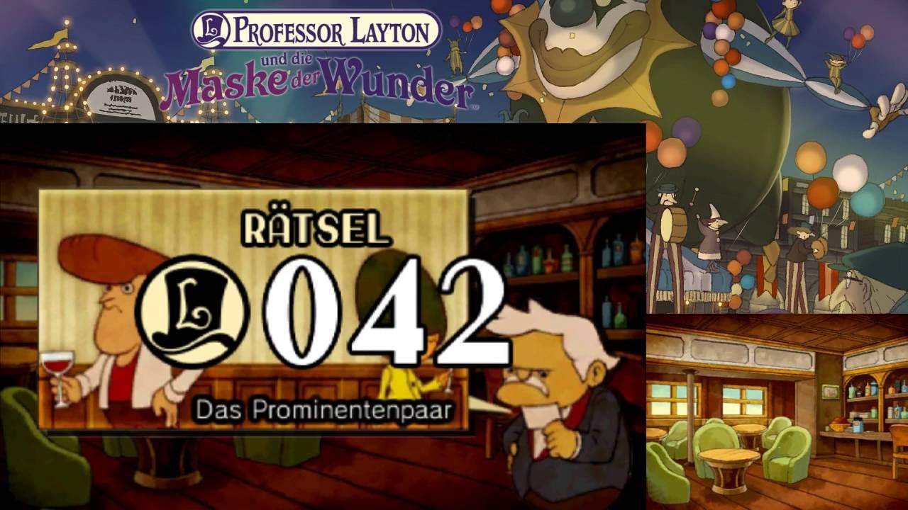 Professor Layton und die Maske der Wunder Rätsel 42 - YouTube