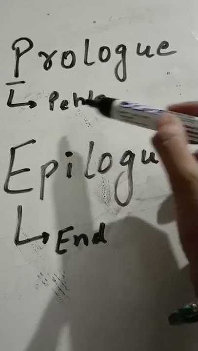 difference between prologue and epilogue #shorts - YouTube