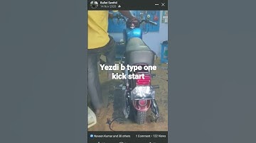 one kick start yezdi b type