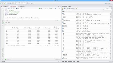 How to Find the Minimum, Maximum, and Range of a Data Set in R. [HD]