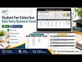 Student Fee Collection System in Excel