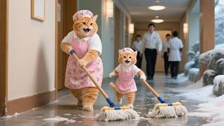 Mama Cat Takes Ginger to Work at the Hot Springs to Earn Money for Spa Relaxation 🐱♨️💆‍♀️ screenshot 1