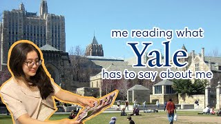 reading my yale admissions file!