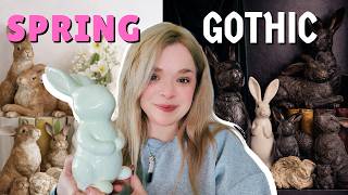 Turning Basic Easter Decor into Gothic Decor 🐰🖤 | Spooky Spring DIY Makeover