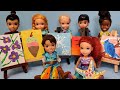 Mother's Day 2021 ! Elsa & Anna toddlers - gifts - art center - paintings - Barbie helps