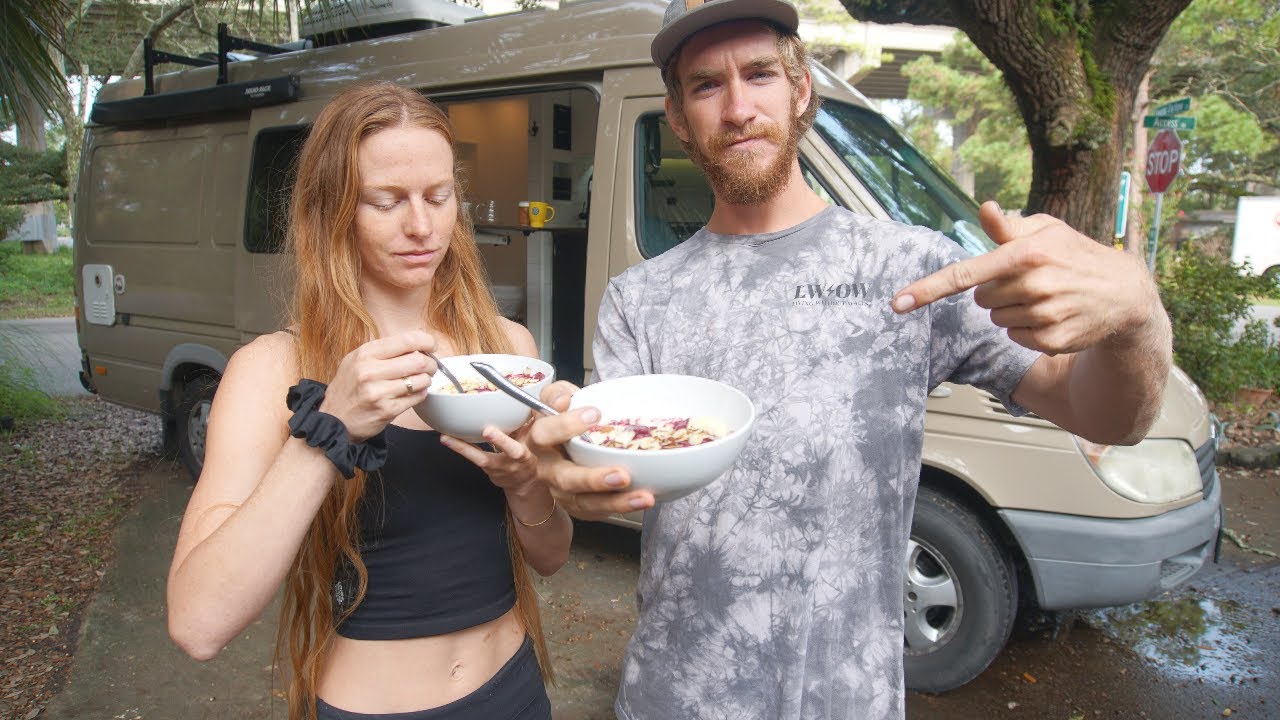 VAN LIFE COOKING WHAT we EAT in a DAY! YouTube