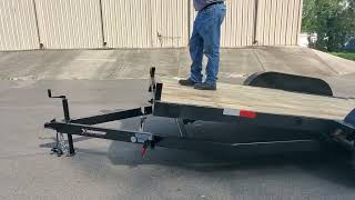 Maverick Trailers USA 7K, 10K, 14K Split Deck Tilt with Soft Drop Hydraulic Dampener Car Hauler. screenshot 4