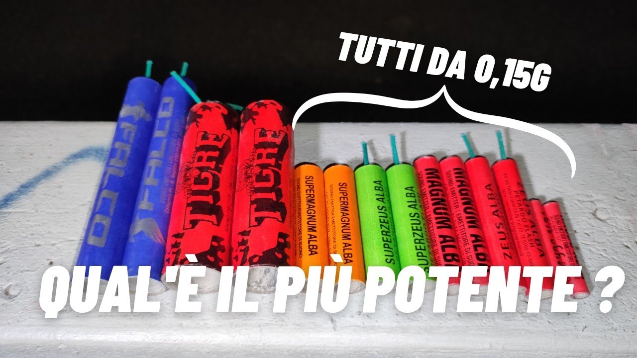 CONFRONTO tra PETARDI ALBA al FONOMETRO - Quali sono i PIÙ POTENTI