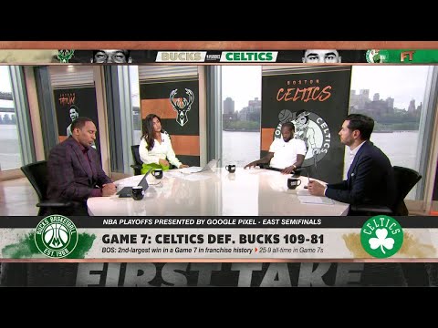 It's Stephen A. vs. Pat Bev vs. JJ Redick talking Celtics-Bucks Game 7 on First Take 🍿