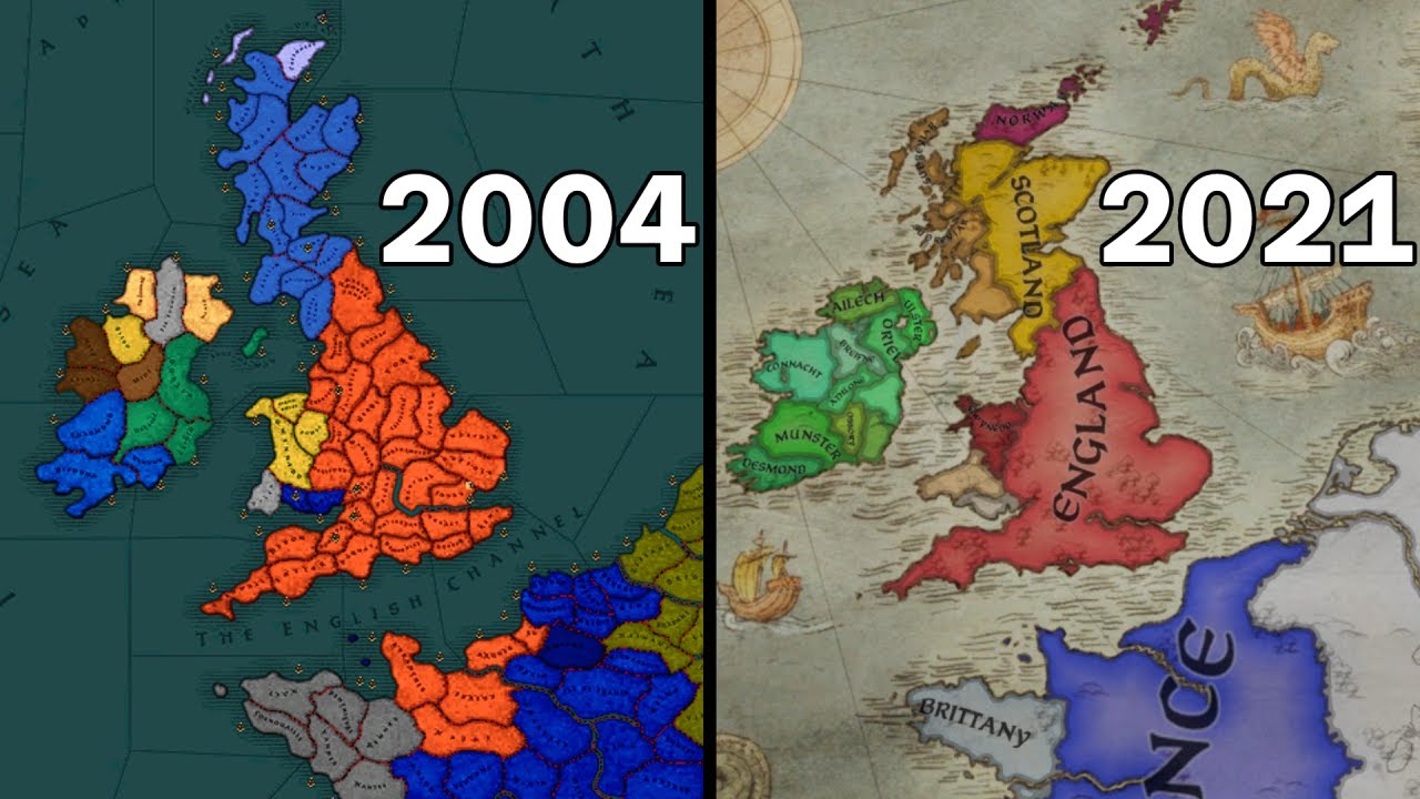 Evolution of Crusader Kings 2004-2021