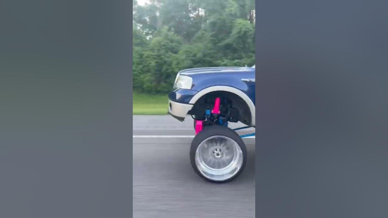 Squatted F150 on 14 wides #f150 #squattedtrucks #ridinhigh - YouTube