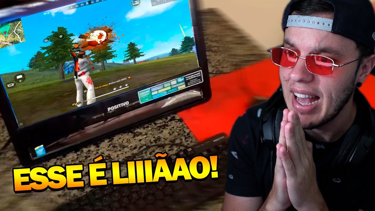 PRO PLAYER DO PC FRACO! ACHEI INCRÍVEL A HABILIDADE DELE NO FREE FIRE (HIOSTY)