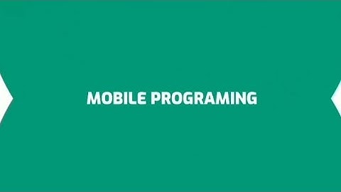 Mobile Programing - Membuat Validasi Login di Android Studio
