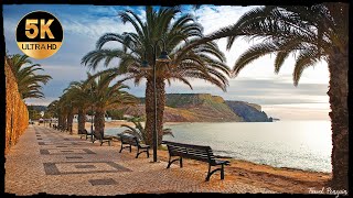 Praia da Luz - Portugal ● 4K Travel Video - Ambient Sound