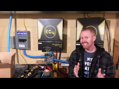 WE'RE LIVE! - Wiring the EG4 6500EX AC Output to My Panel, Part 2 - YouTube