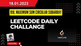 918. Maximum Sum Circular Subarray | LeetCode Daily Challange | Java