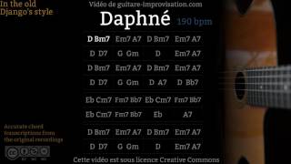 Daphné (190 bpm) - Gypsy jazz Backing track / Jazz manouche chords