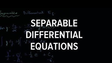 Example 3 - Separable Differential Equations