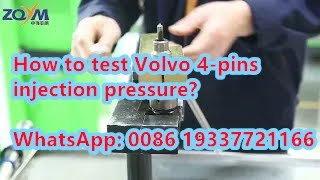 How to test Volvo 4-pins injection pressure?